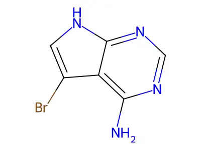 4-Amino-5-bromopyrrolo(2,3-d)pyrimidine structure