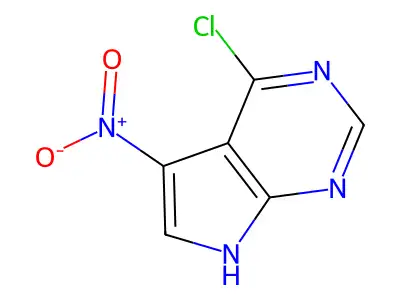 4-chloro-5-nitro-7H-pyrrolo[2,3-d]pyrimidine structure