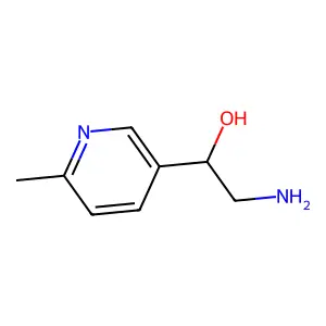 (1S)-2-amino-1-(6-methylpyridin-3-yl)ethan-1-ol structure