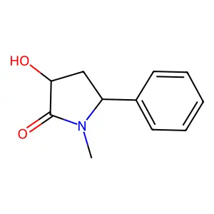 3-Hydroxy-1-methyl-5-phenylpyrrolidin-2-one structure