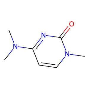 2(1H)-Pyrimidinone, 4-(dimethylamino)-1-methyl- structure