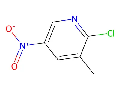 2-Chloro-3-methyl-5-nitropyridine structure