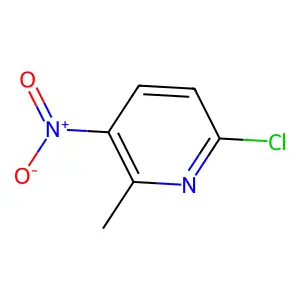2-Chloro-6-methyl-3-nitropyridine structure