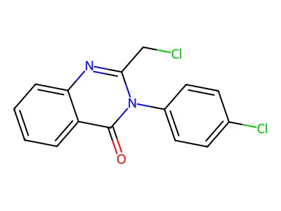 2-(chloromethyl)-3-(4-chlorophenyl)quinazolin-4(3H)-one structure