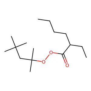 1,1,3,3-Tetramethylbutyl 2-ethylperoxyhexanoate structure