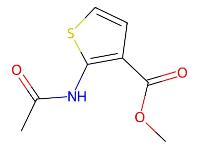 Methyl 2-acetamidothiophene-3-carboxylate structure
