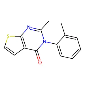 2-methyl-3-(2-methylphenyl)thieno[2,3-d]pyrimidin-4(3H)-one structure