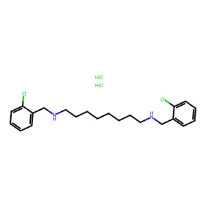 Octamethylenediamine, N,N'-bis(o-chlorobenzyl)-, dihydrochloride structure