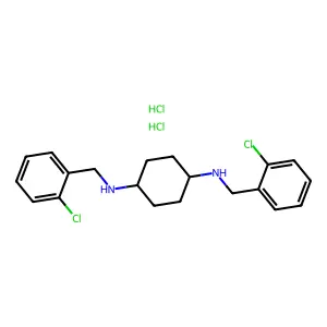 1,4-Cyclohexanediamine, N,N'-bis(2-chlorobenzyl)-, dihydrochloride, (Z)- structure