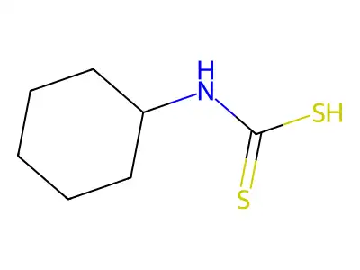 Carbamodithioic acid, cyclohexyl- structure