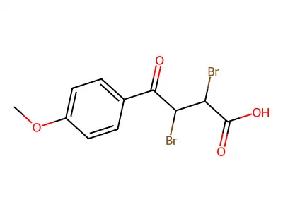 2,3-二溴-4-(4-甲氧基苯基)-4-氧代丁酸 structure