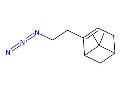 2-(2-Azidoethyl)-6,6-dimethylbicyclo[3.1.1]hept-2-ene structure