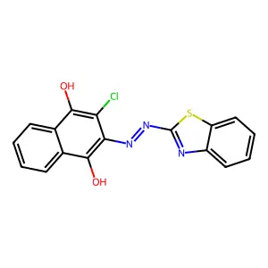2-[2-(1,3-Benzothiazol-2-yl)hydrazinyl]-3-chloronaphthalene-1,4-dione structure