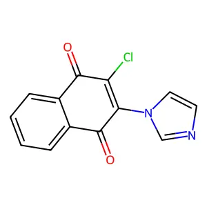 2-Chloro-3-imidazol-1-ylnaphthalene-1,4-dione structure