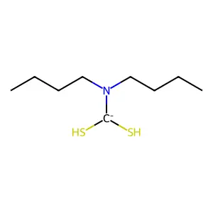 (Dibutylamino)methanedithiol structure
