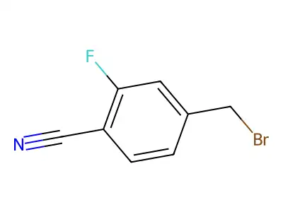 4-Cyano-3-fluorobenzyl bromide structure