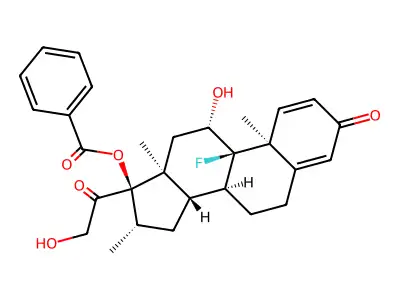Betamethasone 17-benzoate structure
