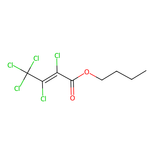 n-Butyl perchlorocrotonate structure