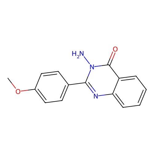 3-amino-2-(4-methoxyphenyl)quinazolin-4(3H)-one structure
