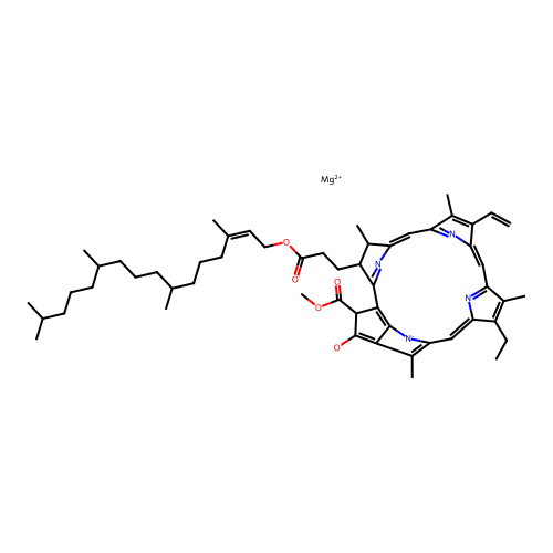 chlorophyll a structure