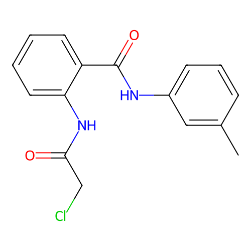 2-(2-chloroacetamido)-N-(3-methylphenyl)benzamide structure