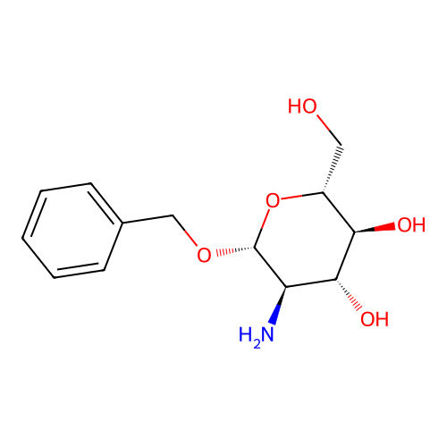(2R,3S,4R,5R,6R)-5-amino-6-(benzyloxy)-2-(hydroxymethyl)oxane-3,4-diol structure