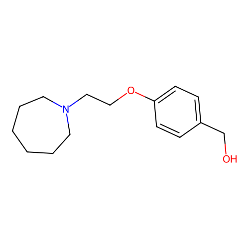 (4-(2-(Azepan-1-yl)ethoxy)phenyl)methanol structure