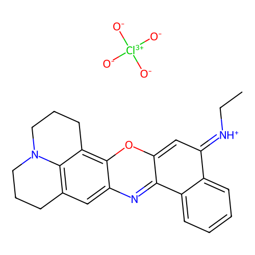 Oxazine 750 perchlorate structure