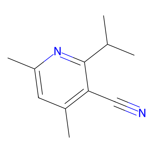 4,6-Dimethyl-2-(1-methylethyl)-3-pyridinecarbonitrile structure