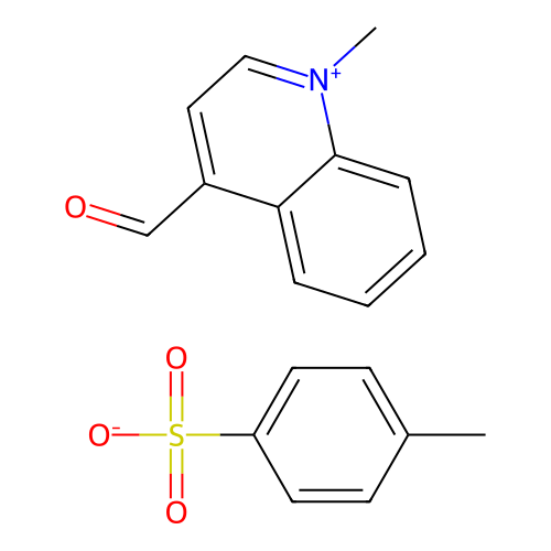 Quinolinium, 4-formyl-1-methyl-, 4-methylbenzenesulfonate (1:1) structure