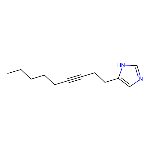 4-Non-3-ynyl-1H-imidazole structure