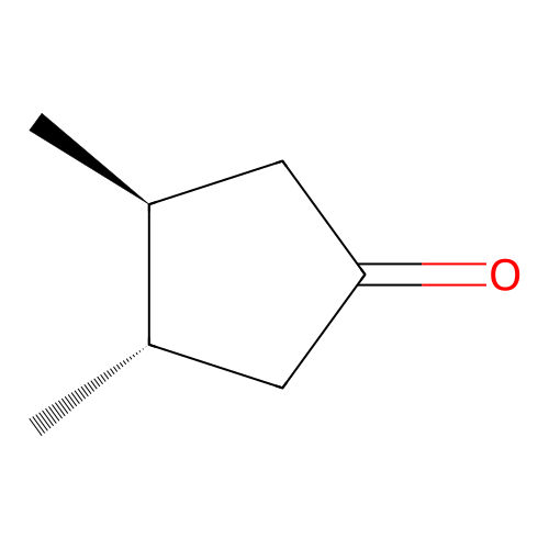 (3S,4S)-3,4-dimethylcyclopentanone structure