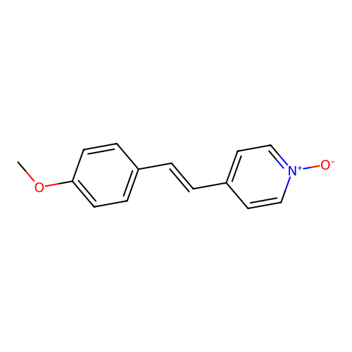 4-[(E)-2-(4-Methoxyphenyl)ethenyl]pyridin-1-ium-1-olate structure