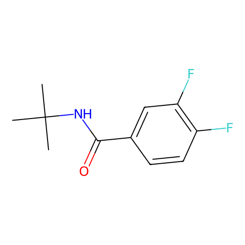 N-(1,1-Dimethylethyl)-3,4-difluorobenzamide structure