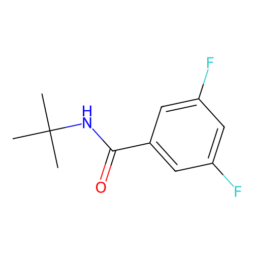 N-tert-butyl-3,5-difluorobenzamide structure