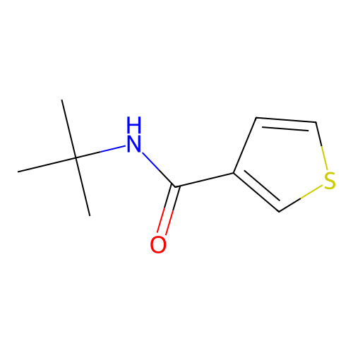 N-tert-butylthiophene-3-carboxamide structure