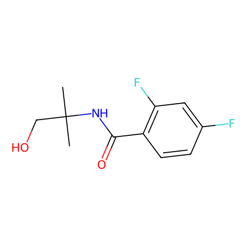 N-(2-Hydroxy-1,1-dimethylethyl)-2,4-difluorobenzamide structure