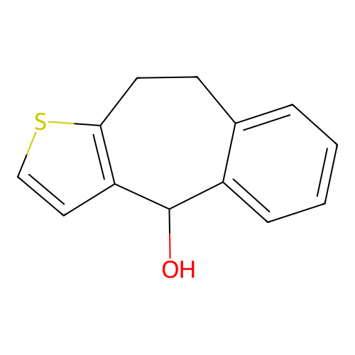 9,10-dihydro-4H-benzo[4,5]cyclohepta[1,2-b]thiophen-4-ol structure