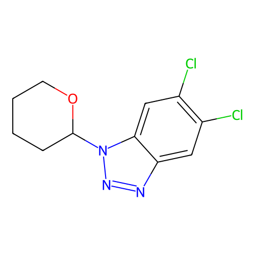 5,6-Dichloro-1-tetrahydropyran-2-yl-benzotriazole structure