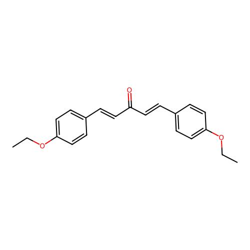 (1E,4E)-1,5-bis(4-ethoxyphenyl)penta-1,4-dien-3-one structure