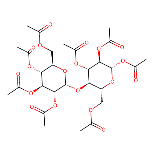 b-D-Maltose octaacetate structure
