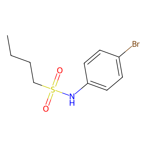 N-(4-bromophenyl)butane-1-sulfonamide structure
