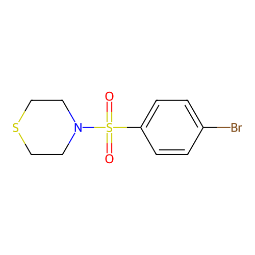 4-(4-Bromophenyl)sulfonylthiomorpholine structure