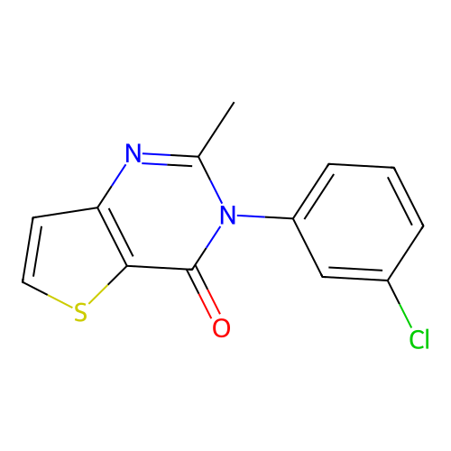 3-(3-chlorophenyl)-2-methylthieno[3,2-d]pyrimidin-4(3H)-one structure