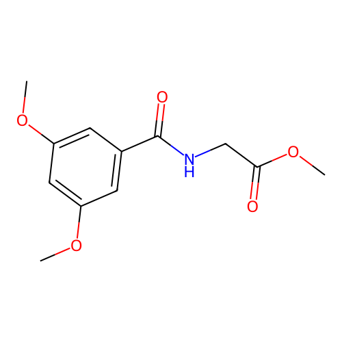 Methyl 2-[(3,5-dimethoxyphenyl)formamido]acetate structure