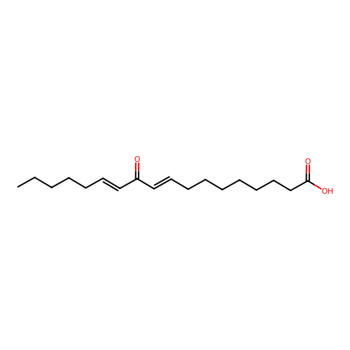 11-keto-9(E),12(E)-octadecadienoic acid structure