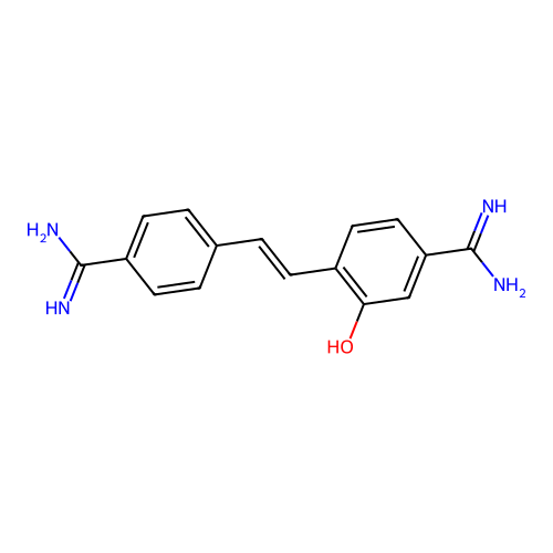 Hydroxystilbamidine structure