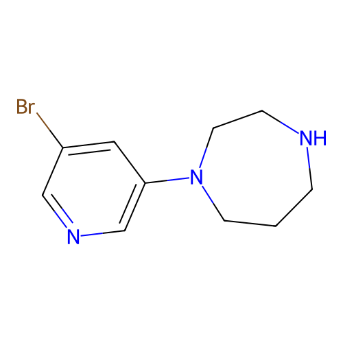 1-(3-Bromo-5-pyridyl)homopiperazine structure