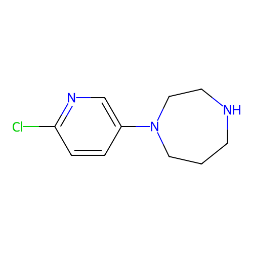 1-(6-Chloro-pyridin-3-yl)-homopiperazine structure