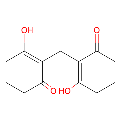 2-Cyclohexen-1-one, 2,2'-methylenebis[3-hydroxy- structure
